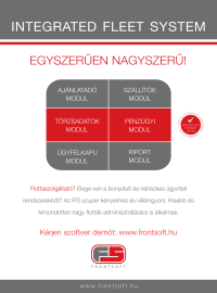 Integrated Fleet System (IFS) - flottafinanszírozási rendszer
