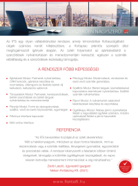 Integrated Fleet System (IFS) - flottafinanszírozási rendszer